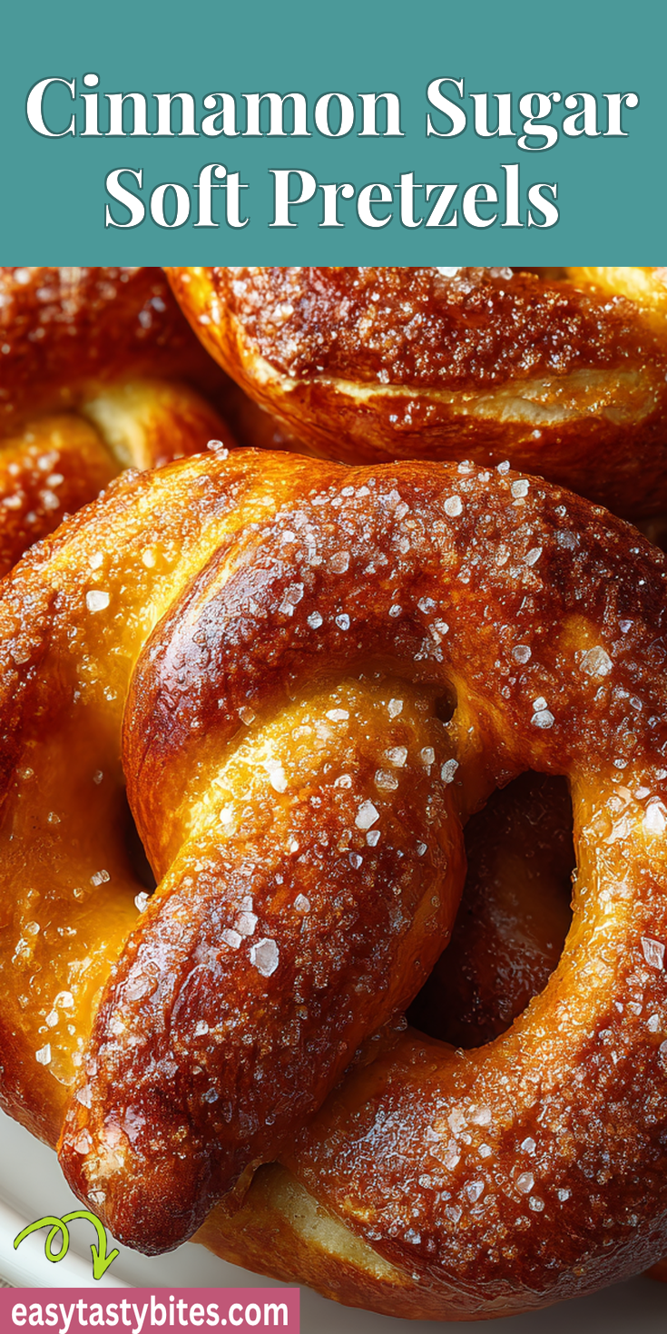 Cinnamon Sugar Soft Pretzels served warm with cozy spices