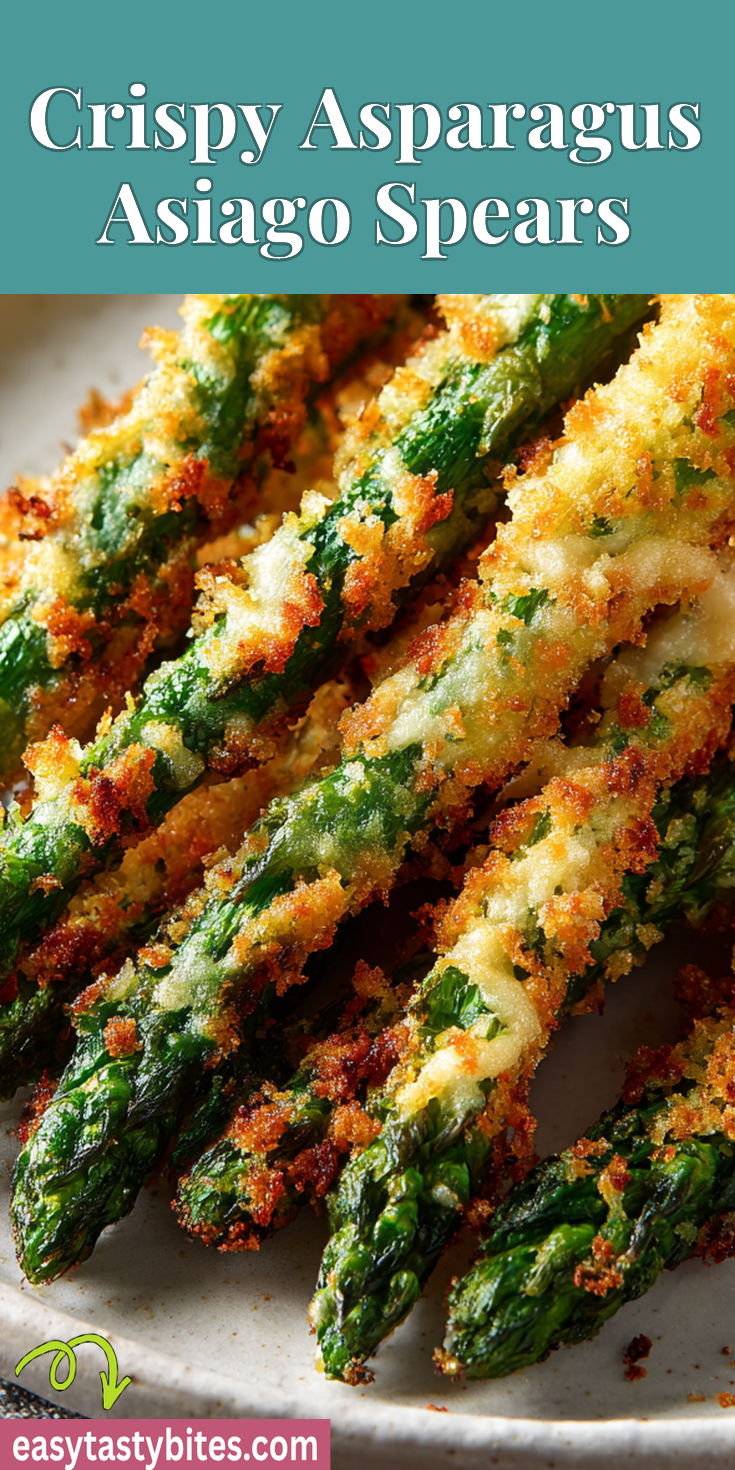 Crispy Asparagus Asiago Spears served warm with cozy spices