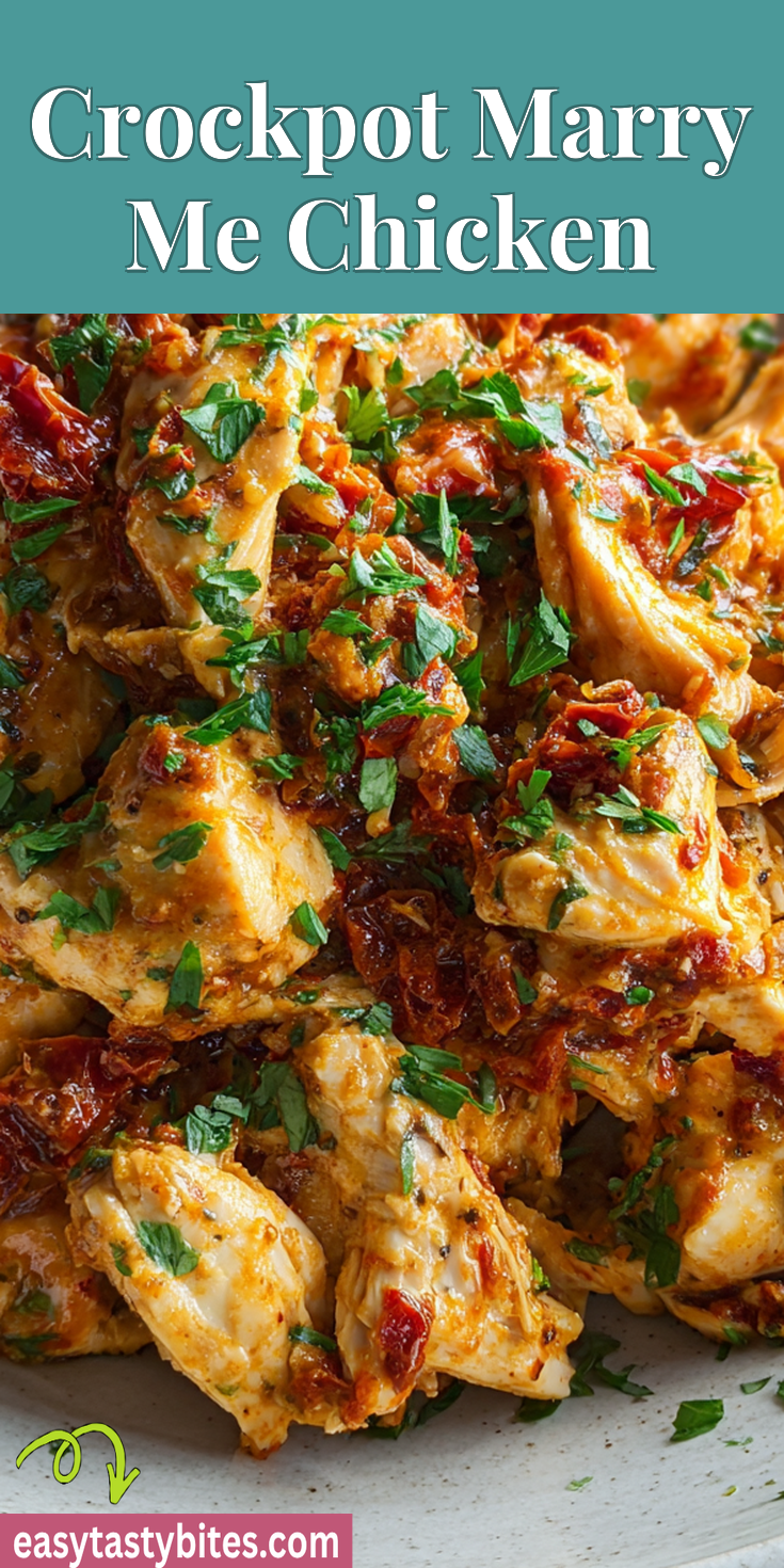 Crockpot Marry Me Chicken served warm with cozy spices