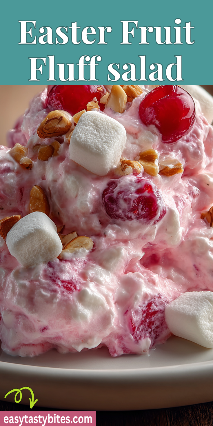 Easter Fruit Fluff salad served warm with cozy spices