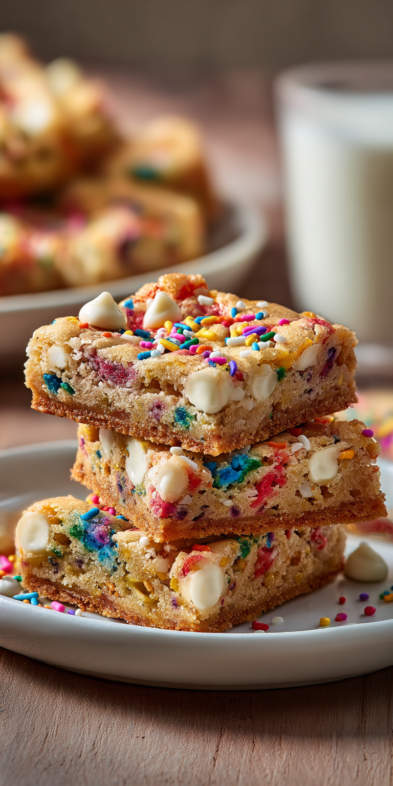 Funfetti Cake Mix Cookie Bars Recipe