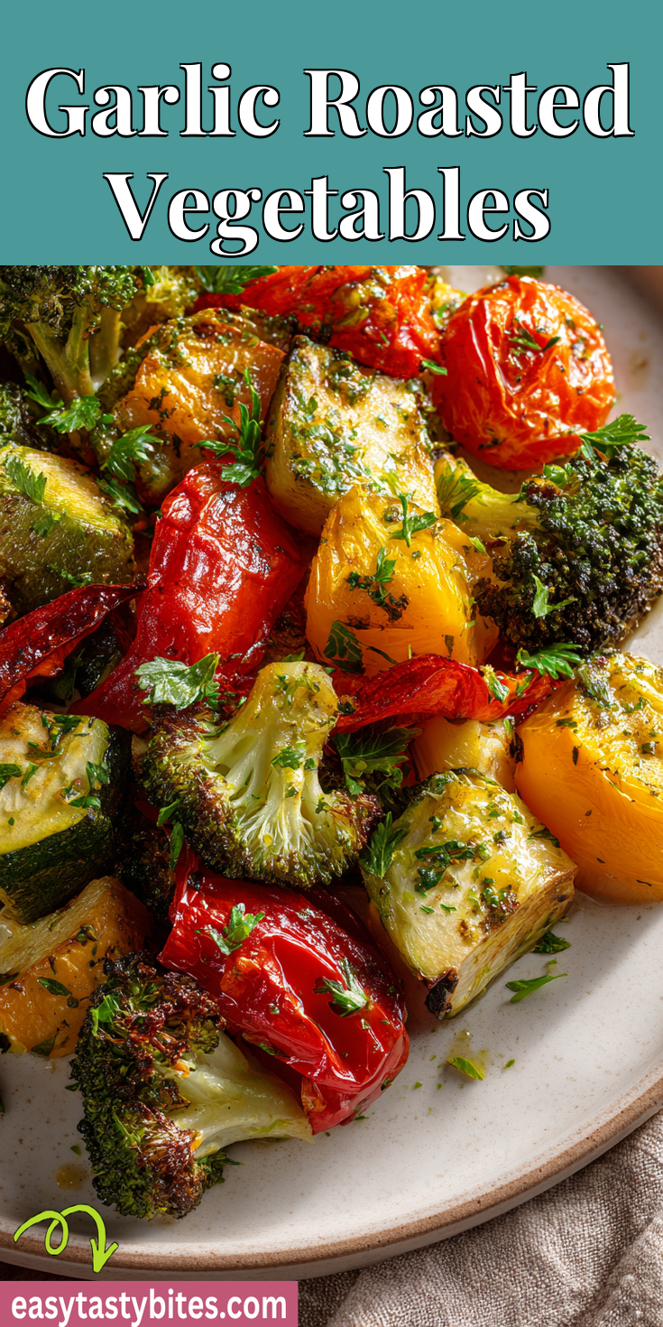 Garlic Roasted Vegetables served warm with cozy spices