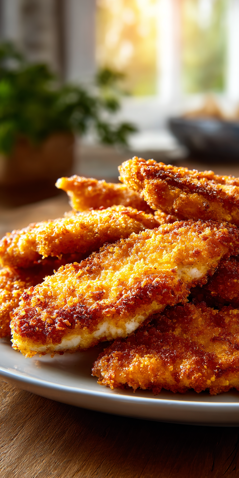 Golden Crispy Malibu Chicken served warm with cozy spices