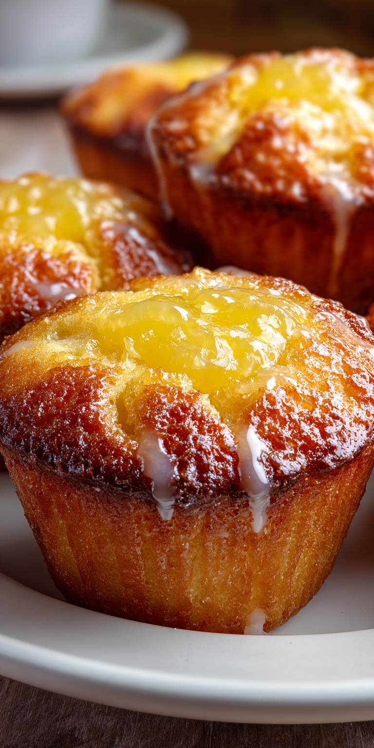 Lemon Curd Cupcakes served warm with cozy spices