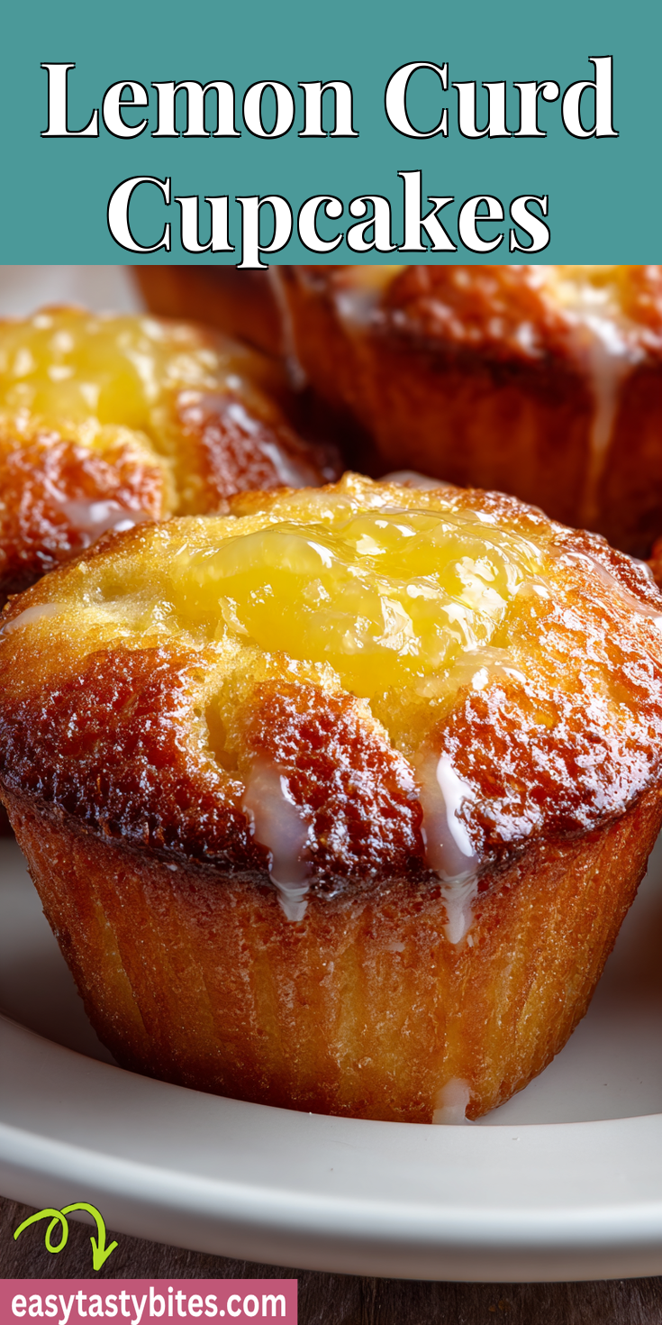 Lemon Curd Cupcakes served warm with cozy spices