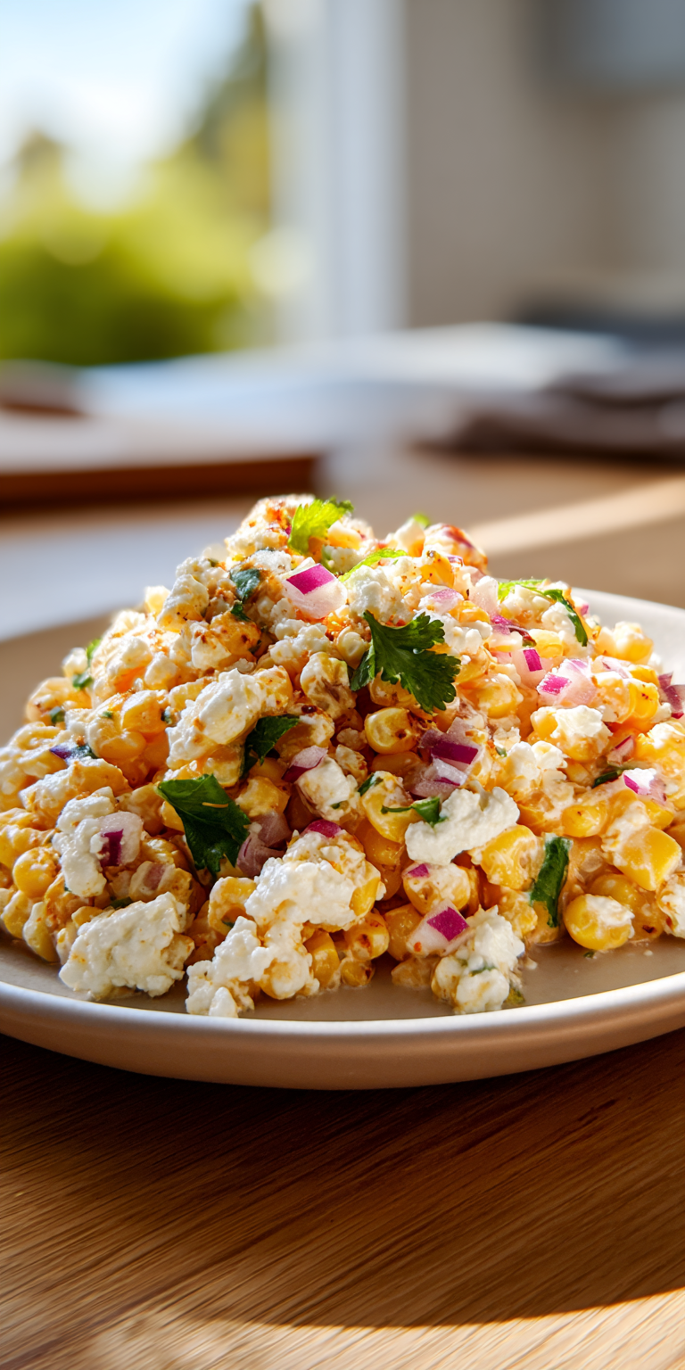 Mexican Street Corn Dip served warm with cozy spices