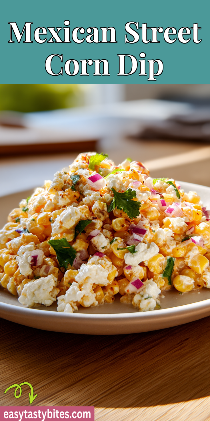 Mexican Street Corn Dip served warm with cozy spices