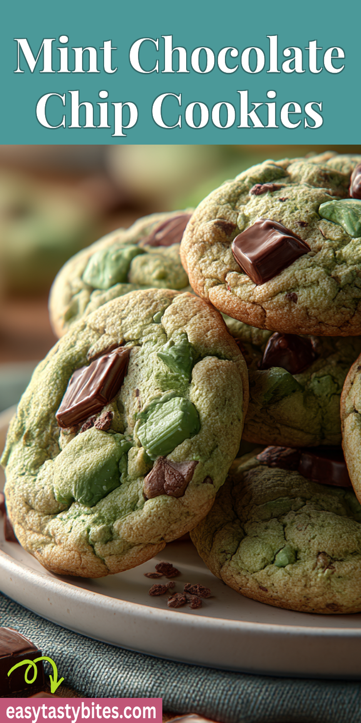Mint Chocolate Chip Cookies served warm with cozy spices