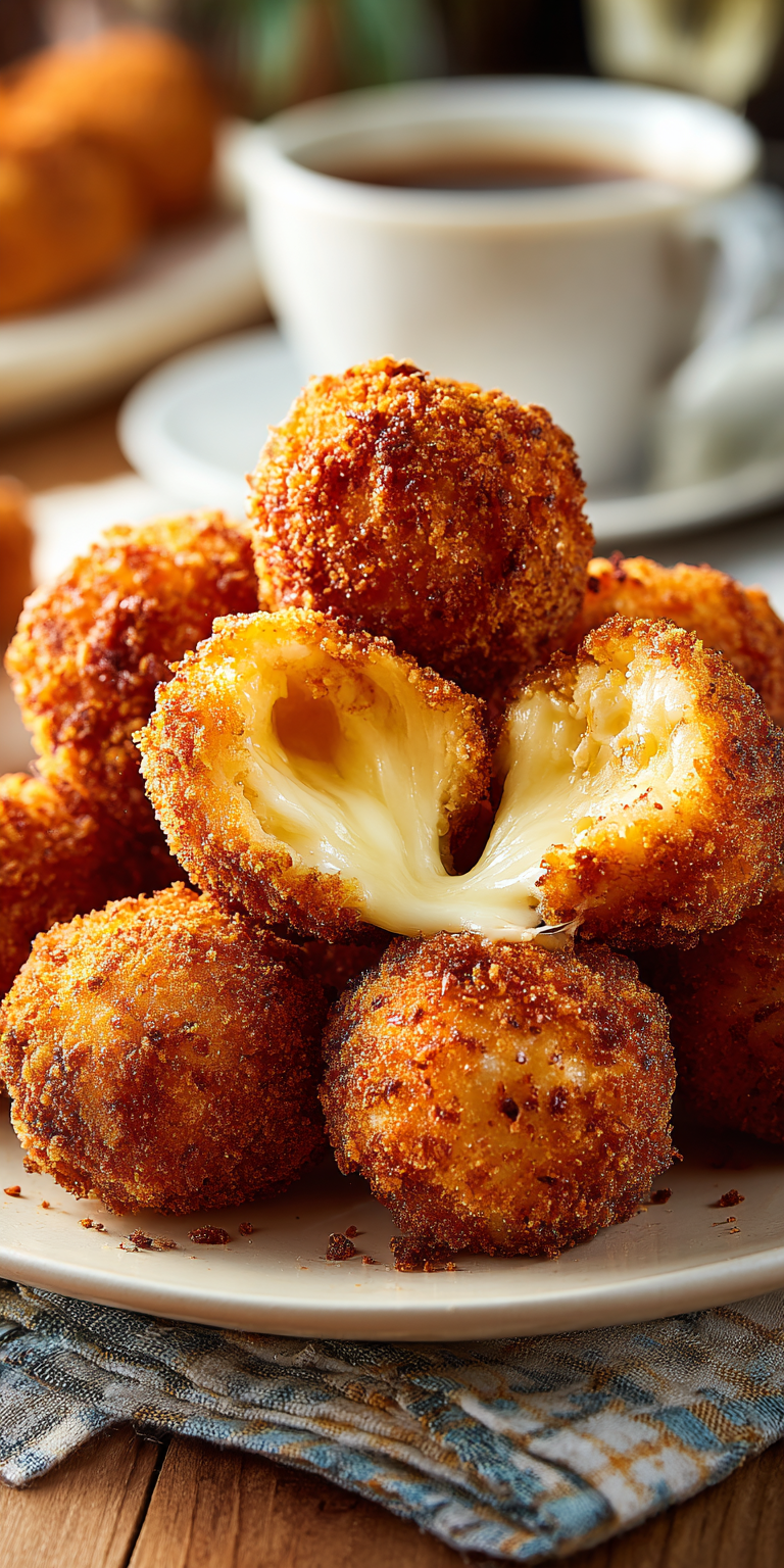 Mozzarella Cheese Ball served warm with cozy spices