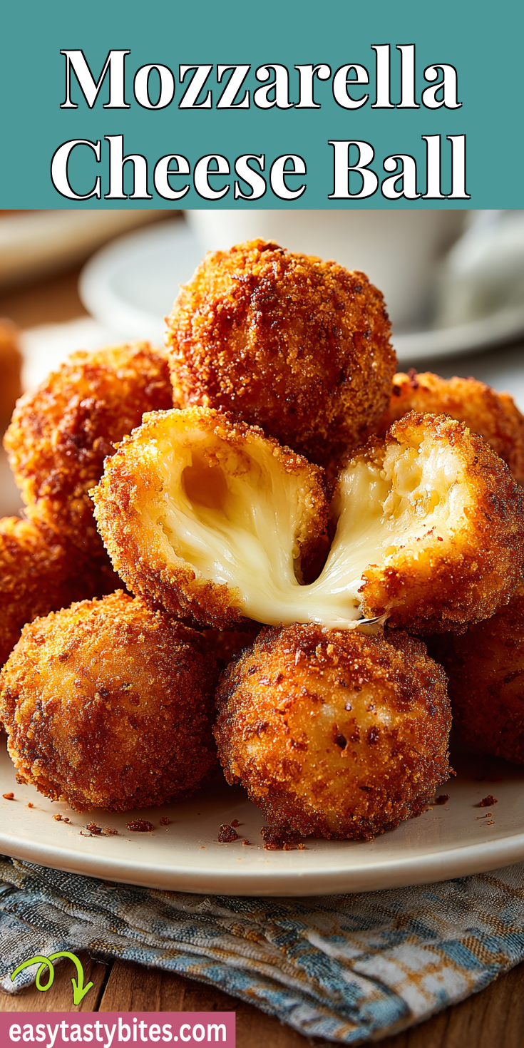 Mozzarella Cheese Ball served warm with cozy spices