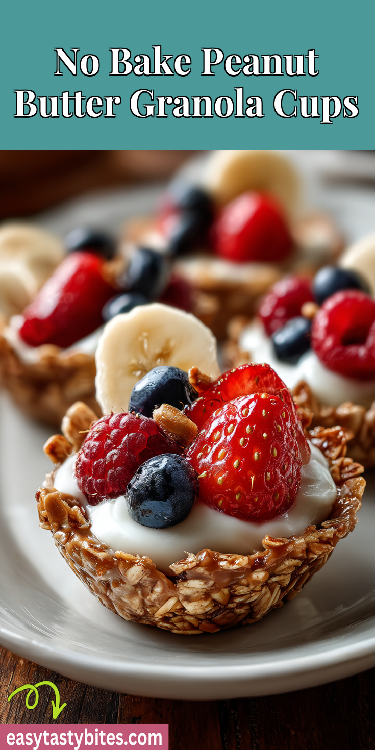 No Bake Peanut Butter Granola Cups served warm with gentle spices and a cozy aroma