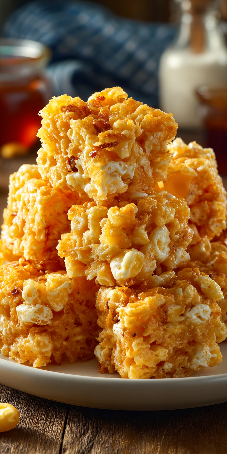 Rice Krispie Cheddar Crackers served warm with cozy spices