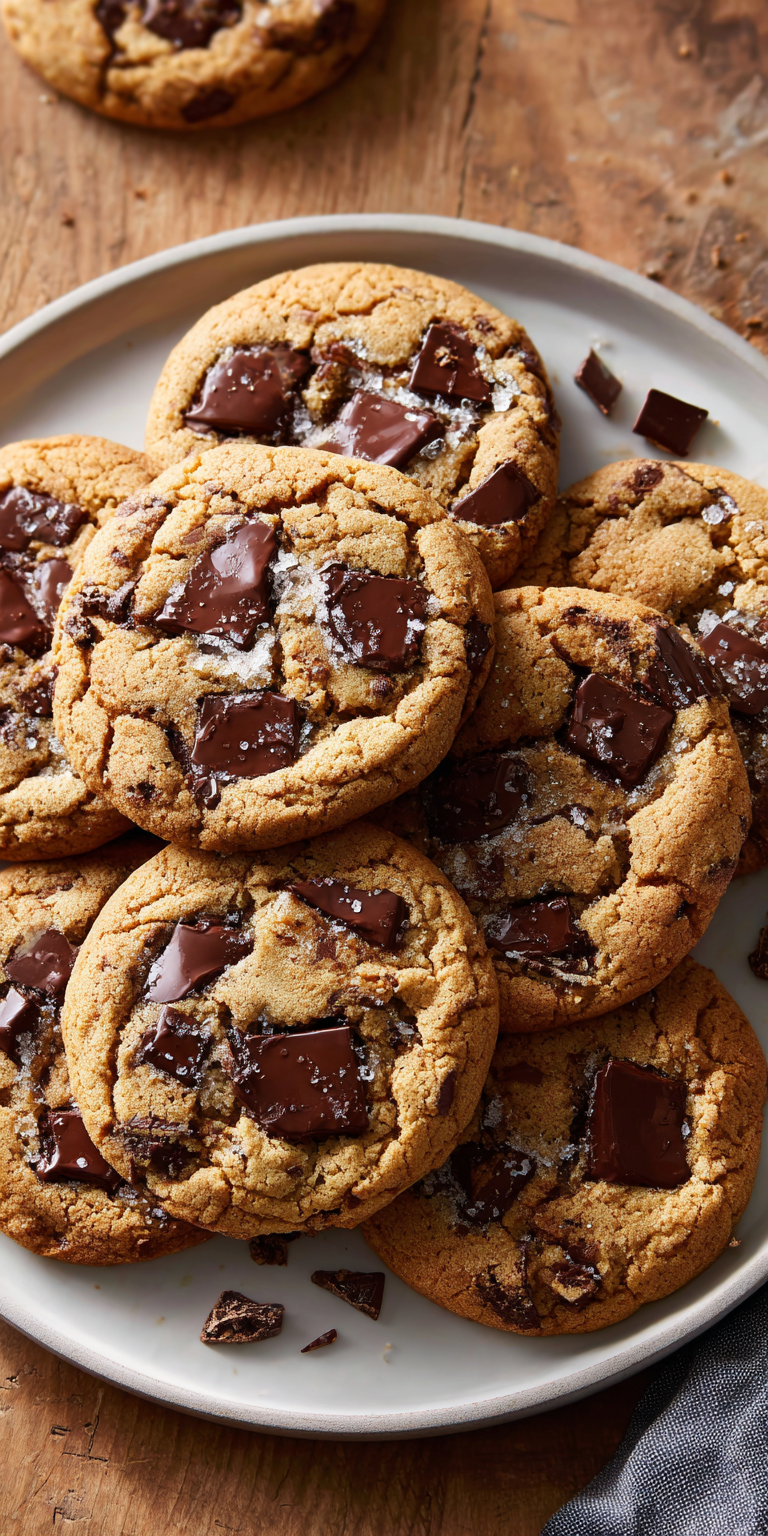 Sourdough Chocolate Chip Cookies served warm with cozy spices