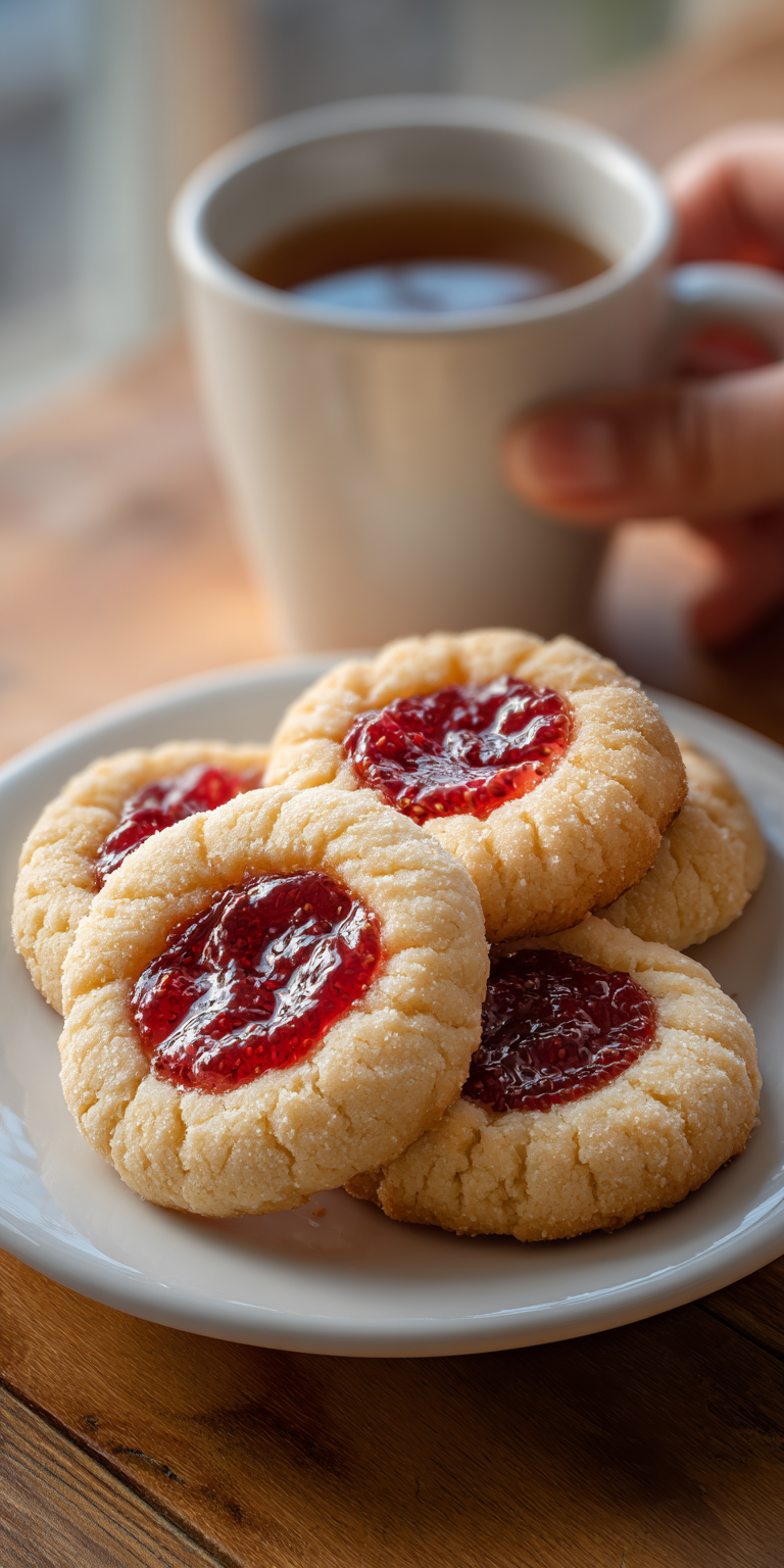 Strawberry Cookies served warm with cozy spices
