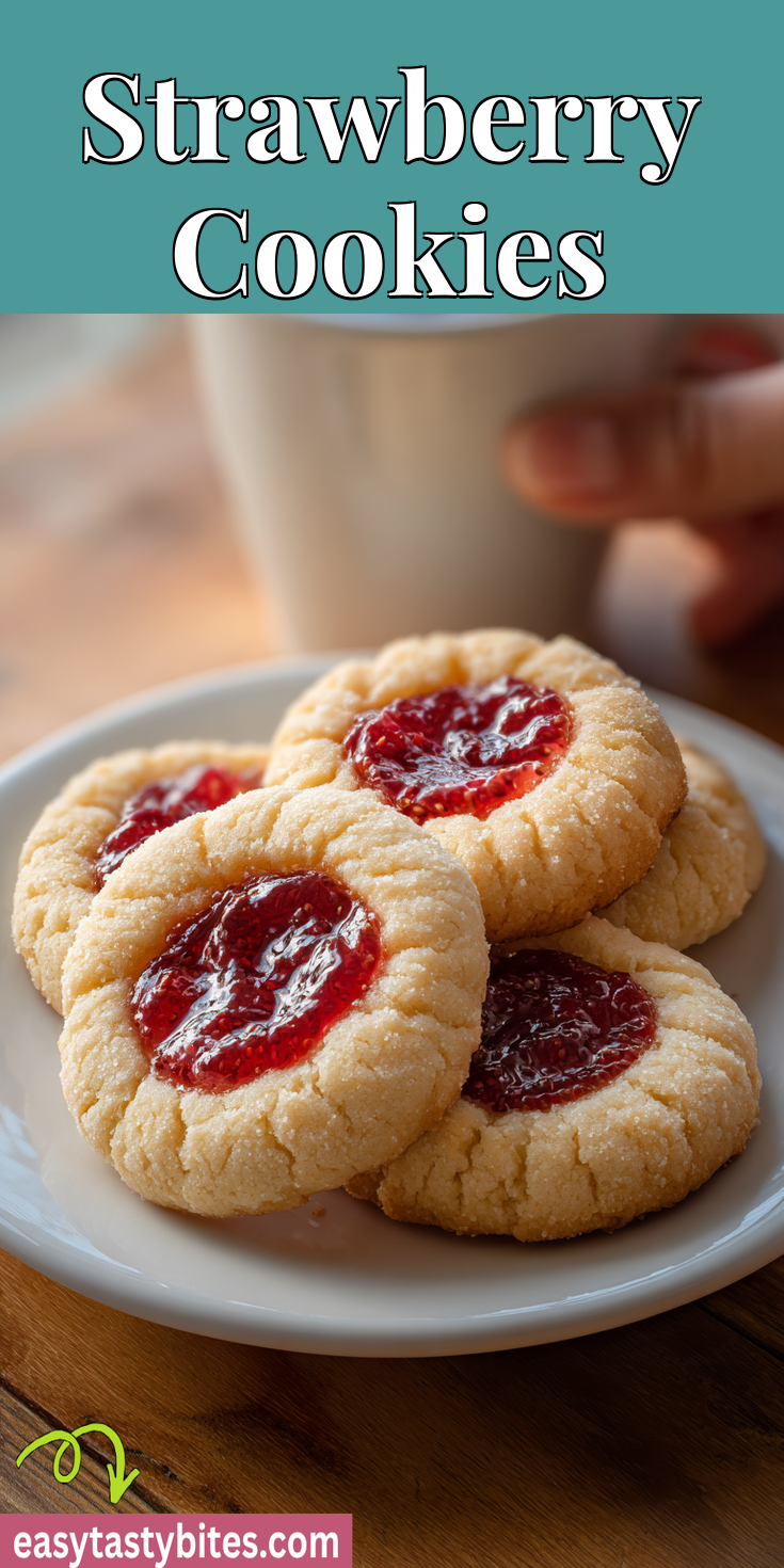 Strawberry Cookies served warm with cozy spices
