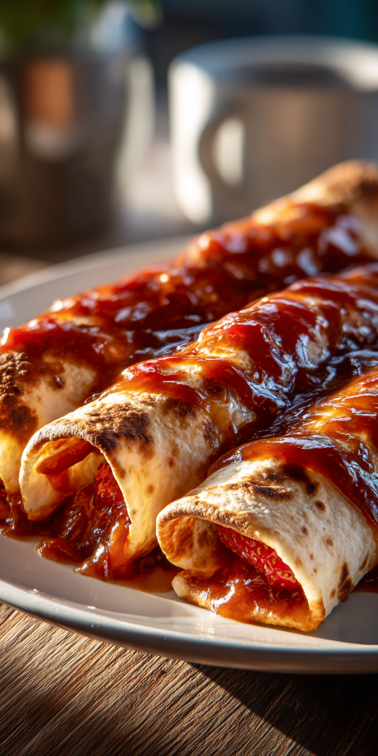 Strawberry Pie Enchiladas Recipe