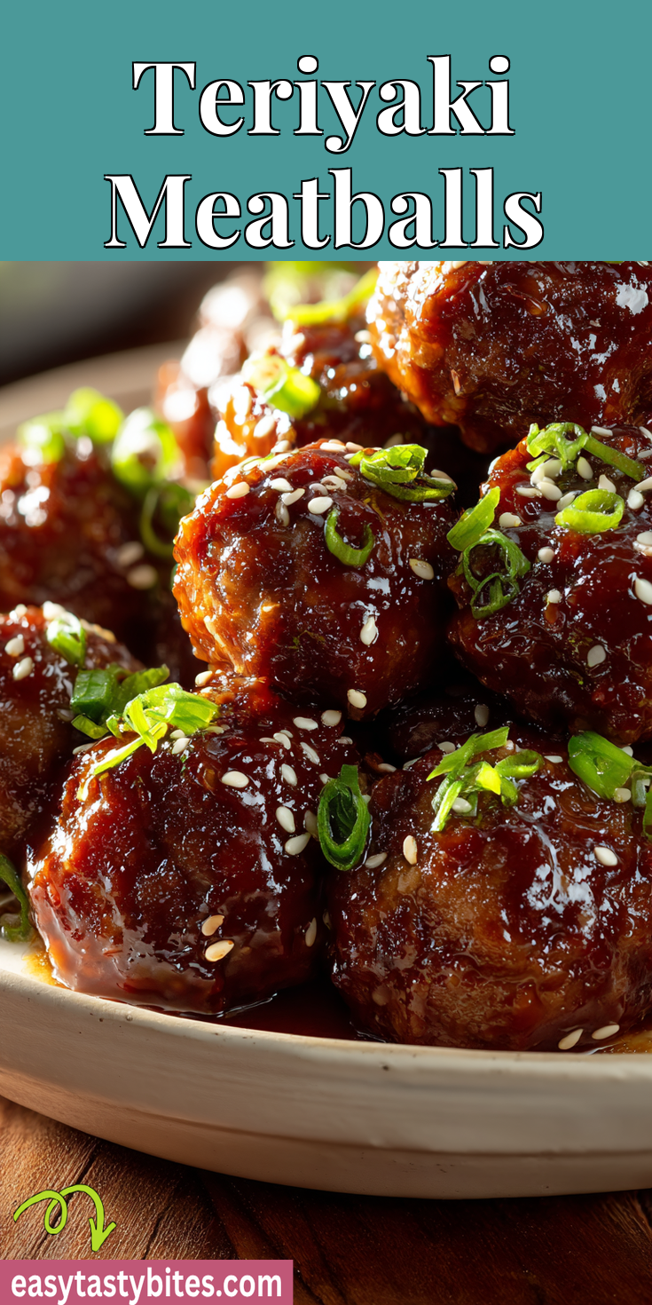 Teriyaki Meatballs served warm with cozy spices